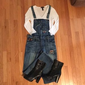 NWOT Harley Davidson Overalls SIZE 6 32” inseam.